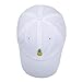 WENDYWU Pineapple Hat Cotton Baseball Cap Polo Style Unconstructed Hats (White)