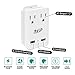 2000W Europe Travel Adapter Kit with 5 International adapters – Features Quick Charge 3.0 USB & 2-Outlets Compatible for USA, Ireland, Europe, Russia, France, UK, Australia, Italy and More