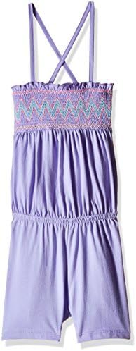 The Children's Place Girls' Sleeveless Embroidered Smocked Overalls (2066510_Plelavendr_L/10-12)