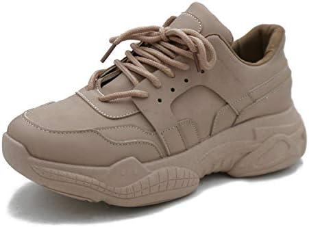 Amazon その他ブランド ダッドスニーカー ダッドシューズ レースアップシューズ スニーカー 厚底 プラットフォームシューズ アグリーシューズ レディース Nxl02 39 24 5cm ピンク スニーカー
