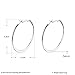 50mm Basketball Flattened Big Hoop Earrings Silver For Womens Nice Gift (silver)