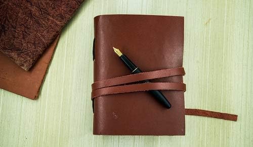 OVERDOSE Deckle Red Leather Journals - Image 4