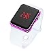 Brojet Girls Digital Watch Waterproof Outdoor Sport Watches for Kids Boys Children with Square Purple Silicon Strap