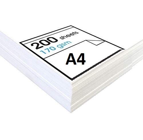 Protecatfile - Acid Free Cartridge Paper for Drawing - Loose Sheets Ideal for Dry Applications - 170gsm - Pack of 200 Sheets of A4 Paper (A4)