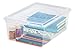 IRIS 101481 IRIS 13.5 Quart Modular Storage Box, Clear, 6 quart, Multicolor