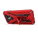 Zizo STATIC Series compatible with Samsung Galaxy S7 Case Military Grade Drop Tested with Built In Kickstand RED BLACK