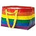 IKEA KVANTING Rainbow Pride Multicolored Bag Shopping Storage Laundry (Standard version)