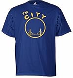 Golden State Warriors Vintage The City Logo Adidas Blue T Shirt