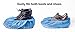 Disposable Protective Shoe and Boot Covers: Premium Blue Cloth Booties, Non Slip, Elastic Fit Up to Men's Size 11 & Woman's 12.5 - Construction, Painting, Home Inspector, Realtor - 100 Count/50 Pairs