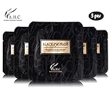 AHC BLACK EYE MASK 8g x 5 PCS in the Box , Eye Mask Containing Black Complex Realizing Bright and Tight Skin in Eye Zone, Anti-Wrinkle & Whitening Effects
