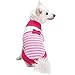 Blueberry Pet Pinky Princess Designer Chenille Dog Sweater with Bow Decor, Back Length 14