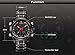 Readeel Sports Watches Men's Quartz Digital Dual-display Multi-function Stainless Steel Mens Watches Deep Blue