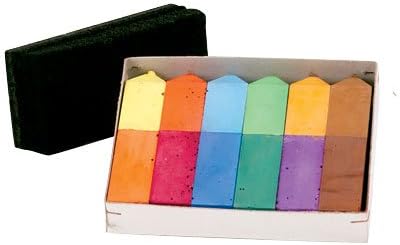 Vibrantly Colored Chalk, in Chunky Duo