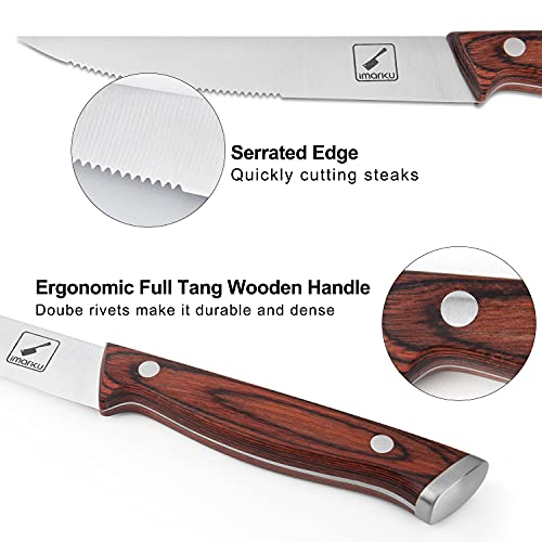 Steak-Knives-imarku-6-Piece-Steak-Knife-Set-5Cr15Mov-German-Stainless-Steel-Premium-Serrated-Steak-Knife-with-Ergonomic-Handle-and-Gift-Box