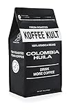 Koffee Kult Coffee Beans Colombian Huila - Highest Quality - Whole Bean Coffee Beans - Fresh Roasted Roasted Colombian (1 pound) - Packaging May Vary