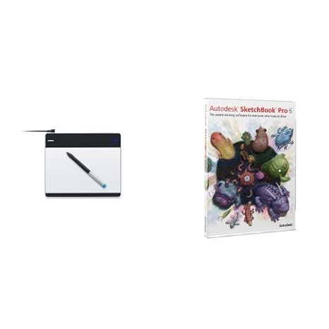Amazoncom Bundle Wacom Intuos Pen Small Tablet And