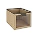 ClosetMaid 25065 Fabric Bin with Window, Mocha