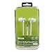 3.5mm Headset - iKross in-Ear 3.5mm Noise-Isolation Stereo Earbuds Headphones with Microphone - Metallic Silver/White