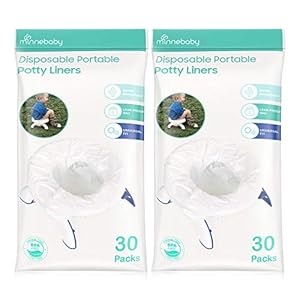 [60 Counts] Disposable Potty Liners compatible with OXO Tot 2-in-1 Go Potty, Potty Refill Bags for Toddler Travel…