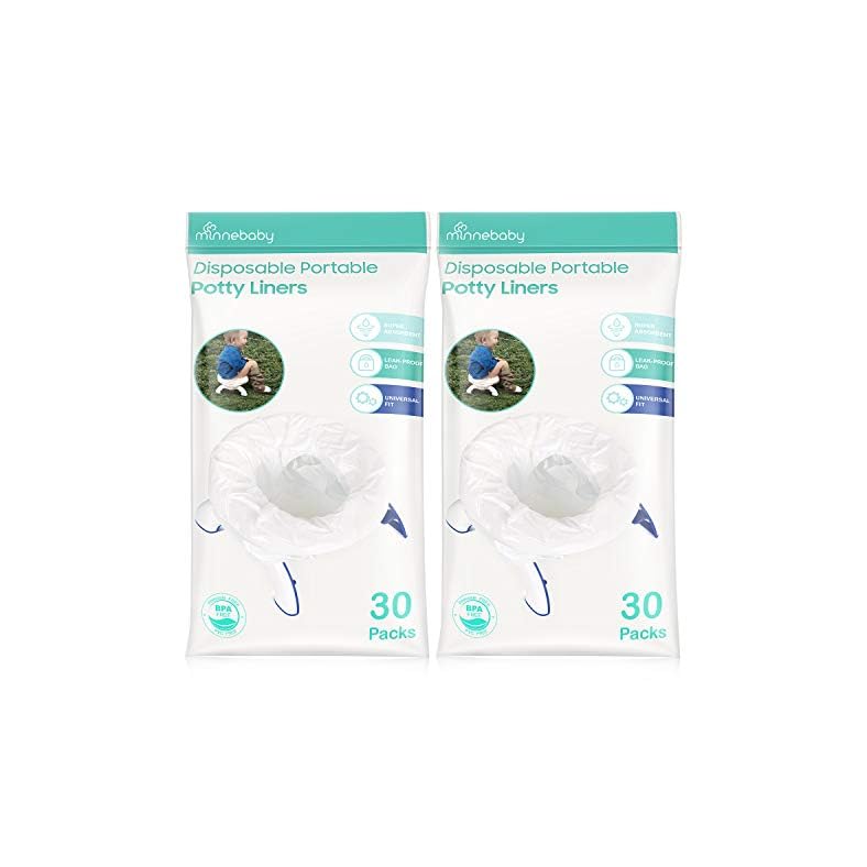 [60 Counts] Disposable Potty Liners compatible with OXO Tot 2-in-1 Go Potty, Potty Refill Bags for Toddler Travel…