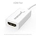 Sabrent Mini DisplayPort (Thunderbolt 2) to HDMI Adapter with Support for 4K [Gold Plated] (DA-MDHA)