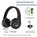 Bluetooth Over-Ear Headphones, Wireless Stereo Foldable Headphones Wireless and Wired Headsets with Built-in Mic for iPhone/Samsung/iPad/PC  (Black)thumb 1