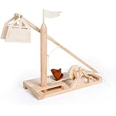 Fat Brain Toys Leonardo da Vinci Trebuchet DIY Construction Kit | Kit for building a model of da Vinci's trebuchet. STEM learning, spatial reasoning, history. Teens and adults, ages 14 and up