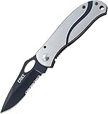 Columbia River Knife and Tool 6490K Pazoda Black Triple Point Serrated Edge Knife