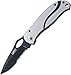 CRKT Pazoda Black Folding Pocket Knife, Serrated Edge 6490K