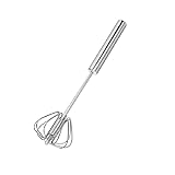 Stainless Steel Whisks, Hand Push Whisk Blender