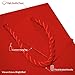OccasionALL Red Gift Bags with Handles, Mini Holiday Gift Bags, Weddings, Birthdays, Retail & Merchandise Use, Party Favors, Shopping, Bulk, 4x2.75x4.5, 12 Pack