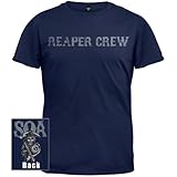 Sons of Anarchy Reaper Crew Layered Icons T-shirt (Black, Large)