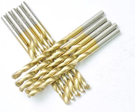 10 PCS,15/64" Titanium Twist Drill Bits
