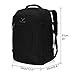 Hynes Eagle Travel Backpack 40L Flight Approved Carry on Backpack, Black with 3PCS Packing Cubes
