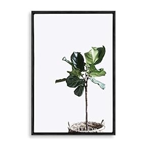 Framed Canvas Wall Art Green Plants Canvas Prints Home Artwork Decoration for Living Room,Bedroom - 16x24 inches