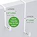Unjumbly Over The Door Hooks, Set of 2 - Strong Hooks for Laundry Room Organization & Bathroom Storage - Over Door Towel Rack - Fits Wide & Thin Doors - White