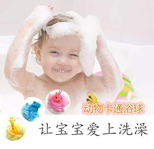 image for VANVENE Cute Cartoon Mesh Bath Sponge Loofah,Soft Body Exfoliating Mes