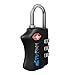 SkyRight Black TSA Travel Lock - Best Luggage Suitcase Lock