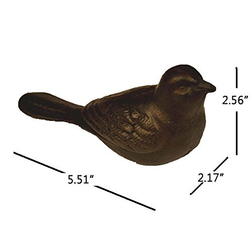 Cast Iron Bird Door Stop - Heavy Rustic Cute Bird Door Wedge Stopper - Home Decorative Gift - Thumbnail 2