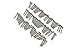 80 Piece Truss Head Screw Set for Dock Bumper Installation Marine Grade Stainless Steel 10 x 1-1/4 Inches SS