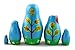 Matryoshka Matrioska Babuska Russian Nesting Wooden Doll Peppa Pig Matryoshika Babushka 5 Pcs Stacking Hand Painting Beautiful Nested Craft Matriosjka Matrioska Matreshka Matrjoska Matroeska