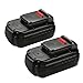 Powilling 3.0Ah NiCd Replacement Battery for Porter Cable 18V battery PC18B PCC489N PCMVC PCXMVC ( 2 Pack )