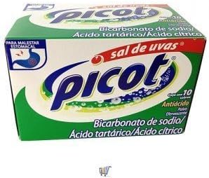 4 X Sal De Uvas Picot Effervescent Anti Acid Heartburn Upset Stomach Relief 40 Pcs by Picot