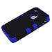 Galaxy S6 Battery Case, SQdeal 4200mAh Slim Fit Portable Rechargeable External Backup Power Bank Battery Charger Case Shockproof Protective Cover for Samsung Galaxy S6, Built-in Kickstand (blue)