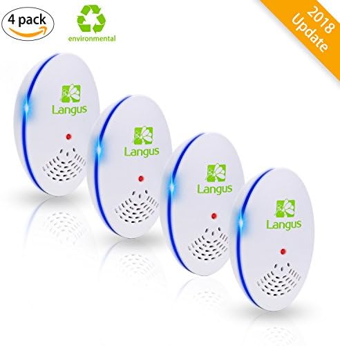 Ultrasonic Pest Repeller (4-Pack) – Electronic &amp; Ultrasound, Indoor Plug-In Repellent,Easiest Way TO Reject Rodent,Bed Bug，Mosquito,Fly Cockroach,Spider ,Rat,Home Animal No Kill Plug In[2018 UPGRADED]