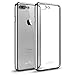 iPhone 7/8 Plus Case,Hallsen [Electroplating TPU] Ultra-Slim Transparent Crystal Clear Anti-Scratch Flexible Soft TPU Case Cover for Apple iPhone 7 Plus/iPhone 8 Plus 5.5inch - Silver