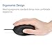 1byone Ergonomic Mouse, USB Wired Optical Mouse with Adjustable DPI and LED lights, 6 Buttons, Black