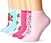 Betsey Johnson Women's Low Cut Roses and Leopard Socks 6 Pack, Assorted, 9-11