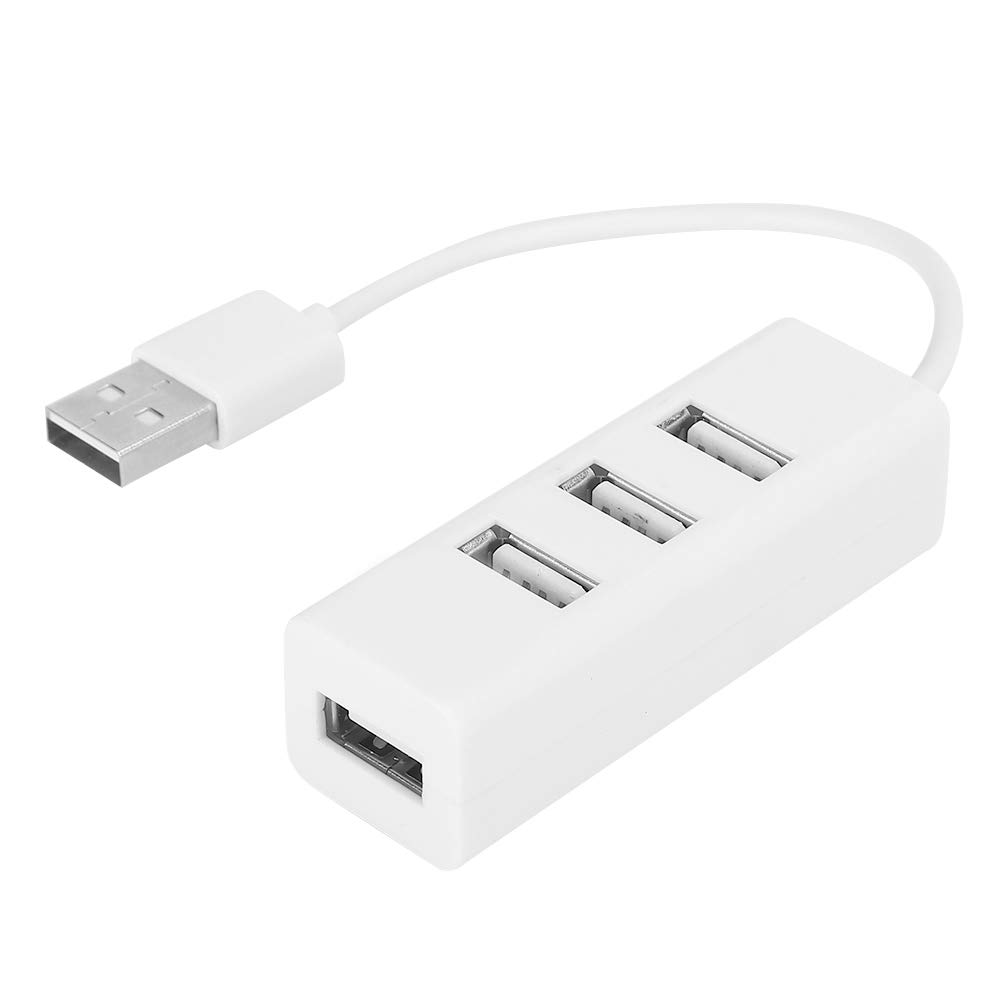 Annadue 4-Port USB Hub, Portable USB Splitter Docking Station, Computer Parts OTG White Data Transmission, Simple Installation, Plug and Play.