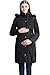 Momo Maternity Outerwear Women Minnie Hooded Down Puffer Parka Coat Pregnancy Winter Jacket Black Large